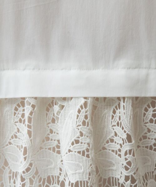 NARACAMICIE / ナラカミーチェ シャツ・ブラウス | 【NARACAMICIE】バックレースブロード長袖シャツ | 詳細7