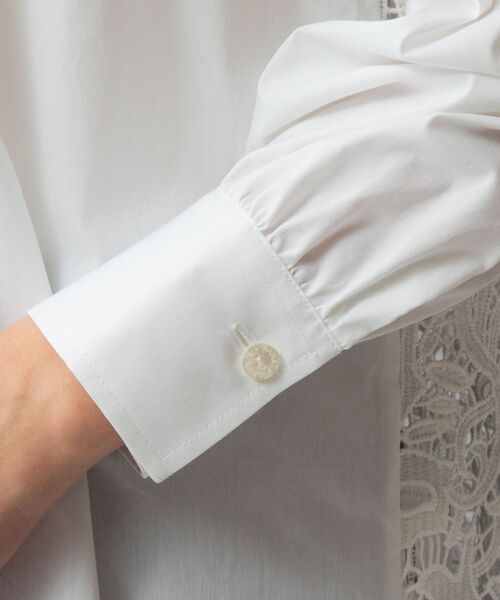 NARACAMICIE / ナラカミーチェ シャツ・ブラウス | 【NARACAMICIE】バックレースブロード長袖シャツ | 詳細9