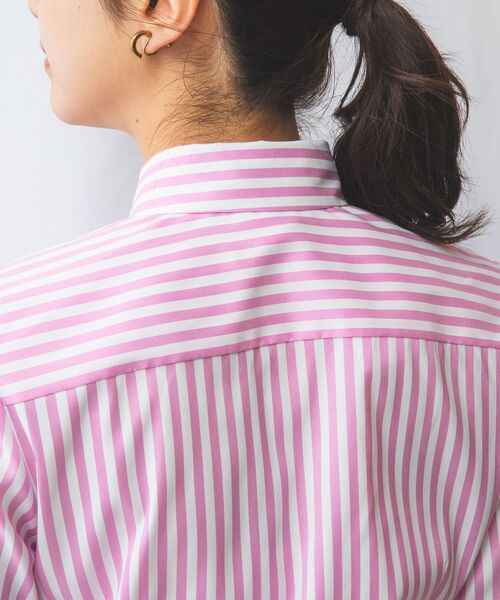 NARACAMICIE / ナラカミーチェ シャツ・ブラウス | 【NARACAMICIE】ストレッチストライプ長袖シャツ | 詳細10