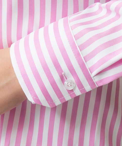 NARACAMICIE / ナラカミーチェ シャツ・ブラウス | 【NARACAMICIE】ストレッチストライプ長袖シャツ | 詳細12