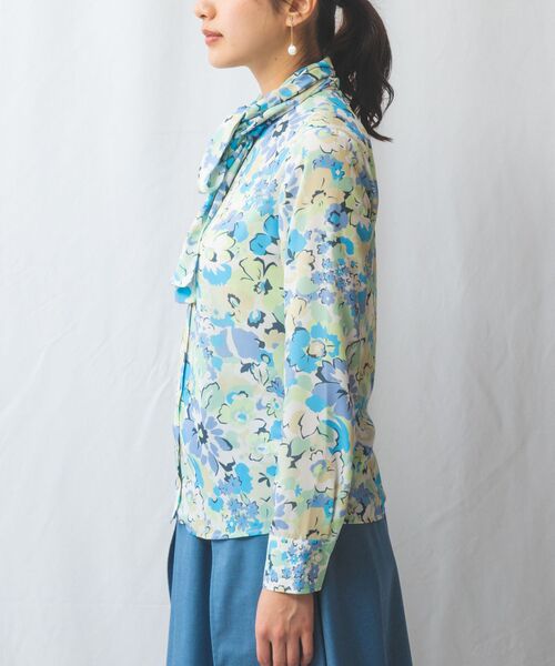 NARACAMICIE / ナラカミーチェ シャツ・ブラウス | 【NARACAMICIE】花柄プリント長袖ボウタイブラウス | 詳細19