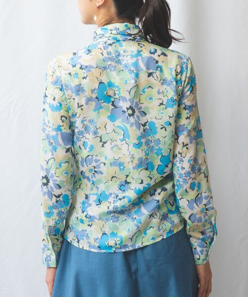 NARACAMICIE / ナラカミーチェ シャツ・ブラウス | 【NARACAMICIE】花柄プリント長袖ボウタイブラウス | 詳細20