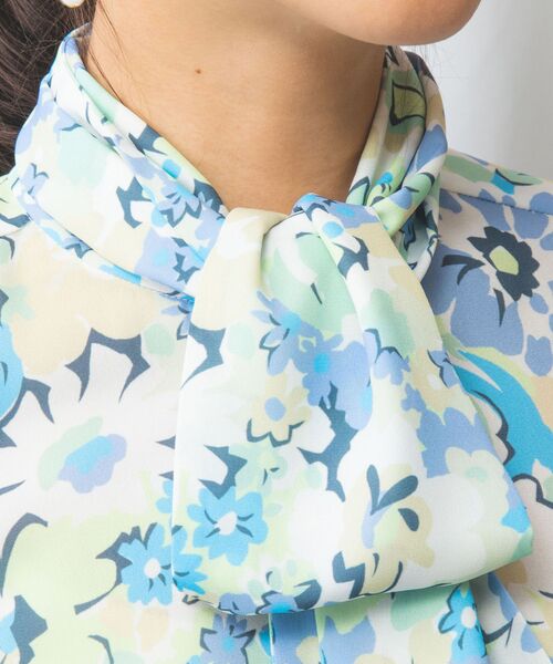 NARACAMICIE / ナラカミーチェ シャツ・ブラウス | 【NARACAMICIE】花柄プリント長袖ボウタイブラウス | 詳細21
