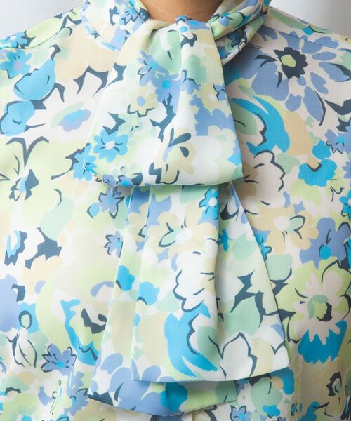 NARACAMICIE / ナラカミーチェ シャツ・ブラウス | 【NARACAMICIE】花柄プリント長袖ボウタイブラウス | 詳細23