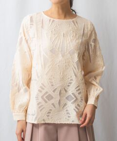 NARACAMICIE / ナラカミーチェ シャツ・ブラウス | 【NARACAMICIE】カットジャガード長袖プルオーバー