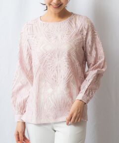 NARACAMICIE / ナラカミーチェ シャツ・ブラウス | 【NARACAMICIE】カットジャガード長袖プルオーバー