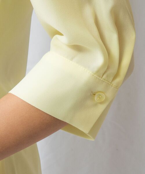 NARACAMICIE / ナラカミーチェ シャツ・ブラウス | 【NARACAMICIE】ジョーゼットフリルタイ七分袖ブラウス | 詳細10