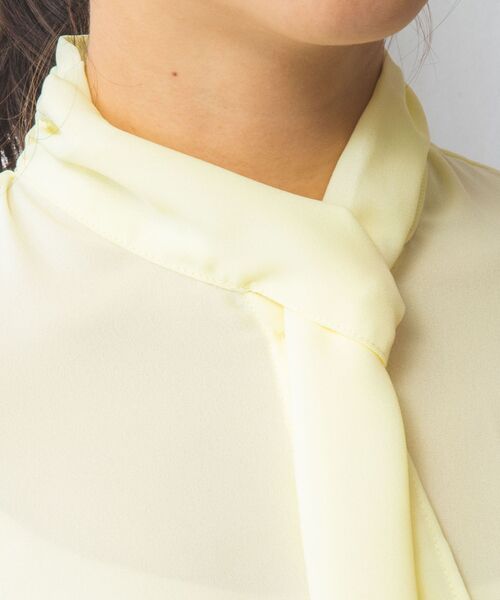 NARACAMICIE / ナラカミーチェ シャツ・ブラウス | 【NARACAMICIE】ジョーゼットフリルタイ七分袖ブラウス | 詳細6