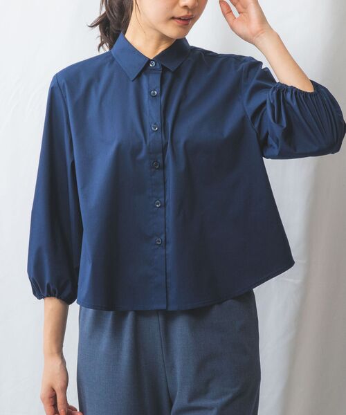 NARACAMICIE / ナラカミーチェ シャツ・ブラウス | 【NARACAMICIE】バックフリル七分袖ブラウス | 詳細12