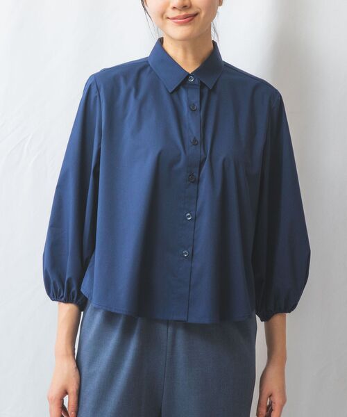 NARACAMICIE / ナラカミーチェ シャツ・ブラウス | 【NARACAMICIE】バックフリル七分袖ブラウス | 詳細14