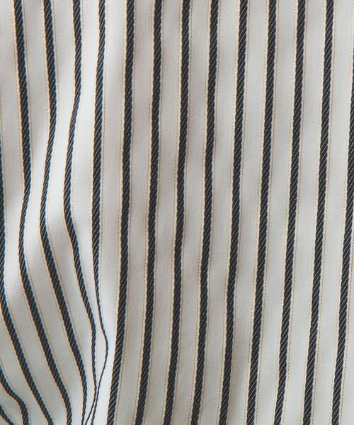 NARACAMICIE / ナラカミーチェ シャツ・ブラウス | 【NARACAMICIE】ストレッチストライプスタンドカラー七分袖シャツ | 詳細9