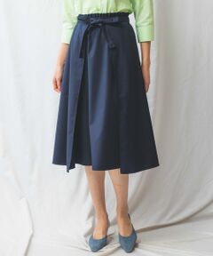 NARACAMICIE / ナラカミーチェ ミニ・ひざ丈スカート | 【NARACAMICIE】リボンラップフレアスカート