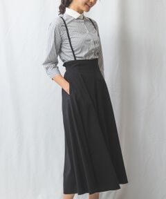 NARACAMICIE / ナラカミーチェ その他パンツ | 【NARACAMICIE】トロピカルポリエステルサス付きフレアパンツ