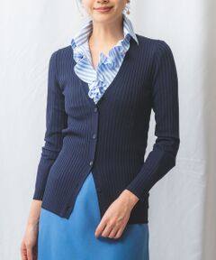 NARACAMICIE / ナラカミーチェ ニット・セーター | 【NARACAMICIE】Vネックリブカーディガン