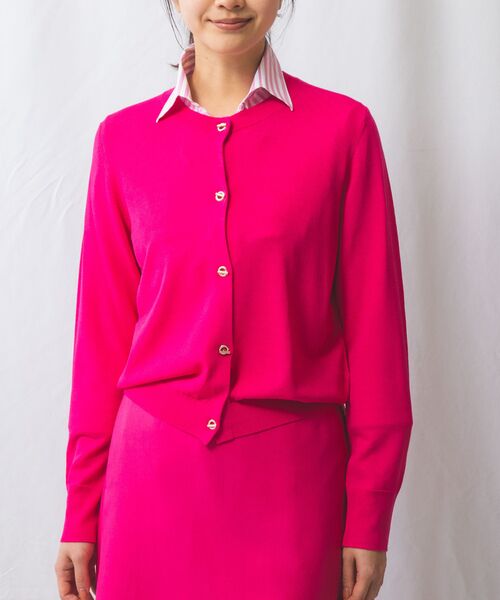 NARACAMICIE / ナラカミーチェ ニット・セーター | 【NARACAMICIE】Tバーニットカーディガン | 詳細11