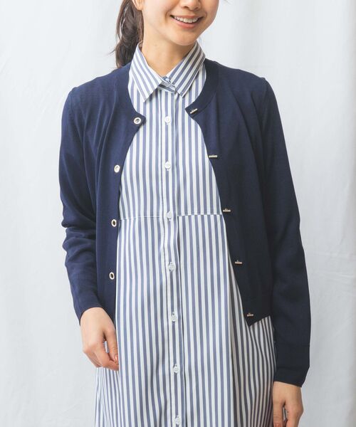 NARACAMICIE / ナラカミーチェ ニット・セーター | 【NARACAMICIE】Tバーニットカーディガン | 詳細12