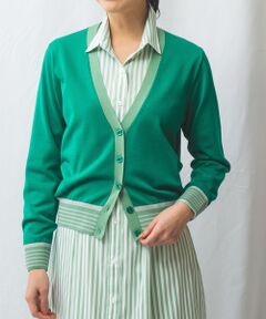 NARACAMICIE / ナラカミーチェ ニット・セーター | 【NARACAMICIE】配色ニットカーディガン