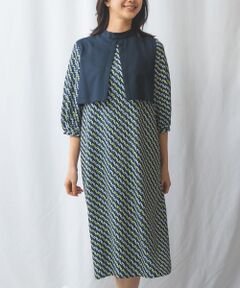 NARACAMICIE / ナラカミーチェ ロング・マキシ丈ワンピース | 【NALACARA】 N柄プリントワンピース