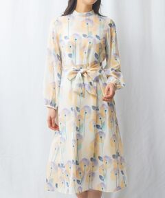 NARACAMICIE / ナラカミーチェ ロング・マキシ丈ワンピース | 【NALACARA】 水彩花柄ワンピース