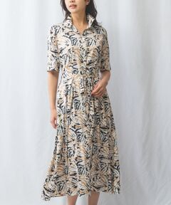 NARACAMICIE / ナラカミーチェ ロング・マキシ丈ワンピース | 【NALACARA】カモフラージュフラワーワンピース