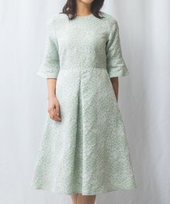 NARACAMICIE / ナラカミーチェ ロング・マキシ丈ワンピース | 【NALACARA】小花JQ切替ワンピース