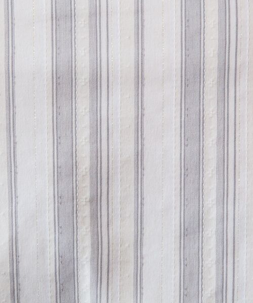 NARACAMICIE / ナラカミーチェ シャツ・ブラウス | 【NARACAMICIE】ストレッチランダムストライプスタンドカラー七分袖シャツ | 詳細11