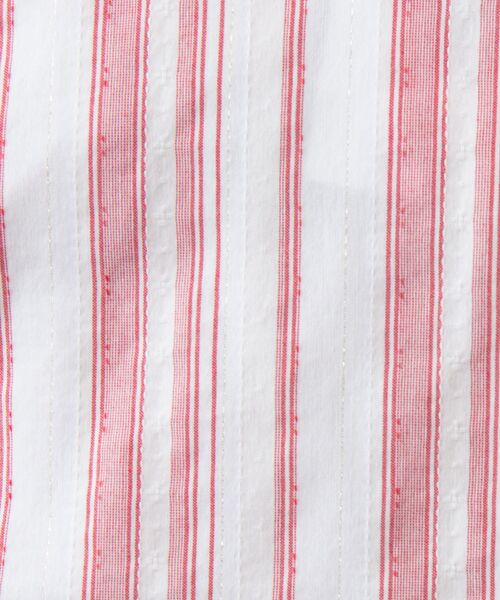 NARACAMICIE / ナラカミーチェ シャツ・ブラウス | 【NARACAMICIE】ストレッチランダムストライプスタンドカラー七分袖シャツ | 詳細12