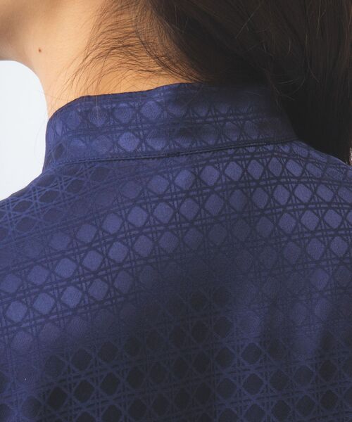 NARACAMICIE / ナラカミーチェ シャツ・ブラウス | 【NARACAMICIE】織り柄サテンチューリップスリーブ半袖ブラウス | 詳細6