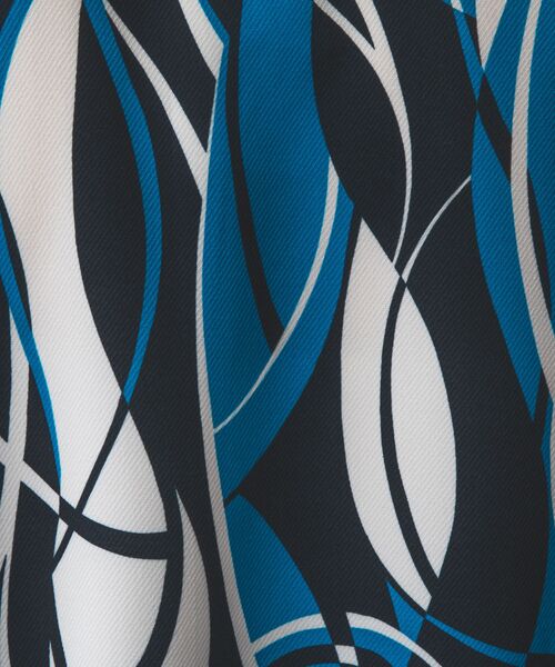 NARACAMICIE / ナラカミーチェ シャツ・ブラウス | 【NARACAMICIE】【セットアップ対応】ウェーブ幾何プリント半袖ブラウス | 詳細11