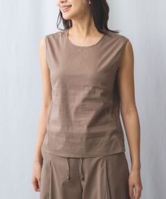 NARACAMICIE / ナラカミーチェ シャツ・ブラウス | 【NARACAMICIE】【セットアップ対応】ポリ麻ノースリブラウス