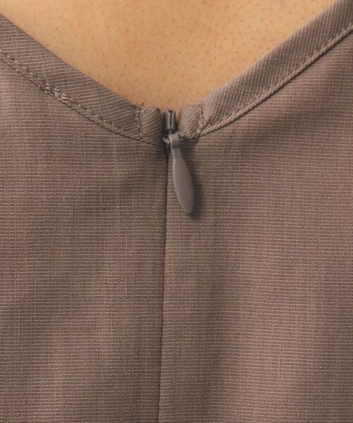 NARACAMICIE / ナラカミーチェ シャツ・ブラウス | 【NARACAMICIE】【セットアップ対応】ポリ麻ノースリブラウス | 詳細7