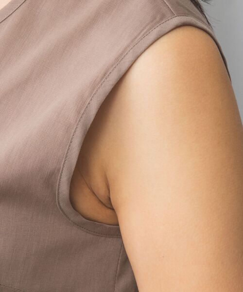 NARACAMICIE / ナラカミーチェ シャツ・ブラウス | 【NARACAMICIE】【セットアップ対応】ポリ麻ノースリブラウス | 詳細8