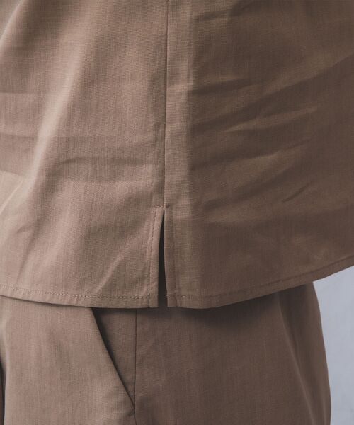 NARACAMICIE / ナラカミーチェ シャツ・ブラウス | 【NARACAMICIE】【セットアップ対応】ポリ麻ノースリブラウス | 詳細9