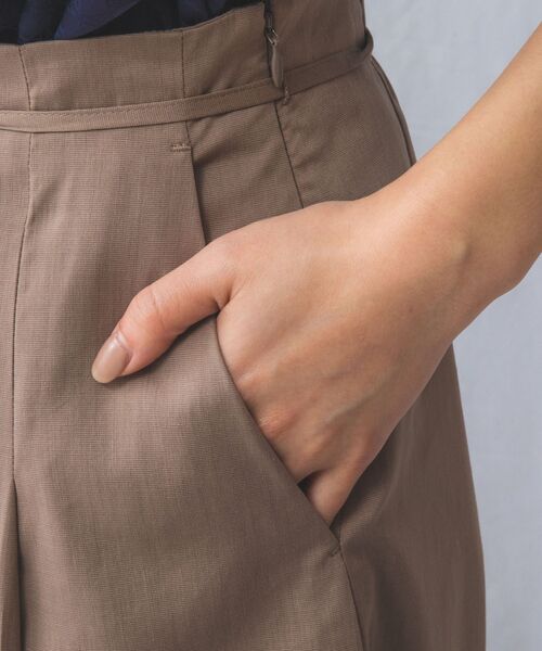 NARACAMICIE / ナラカミーチェ その他パンツ | 【NARACAMICIE】【セットアップ対応】ポリ麻ワイドパンツ | 詳細10