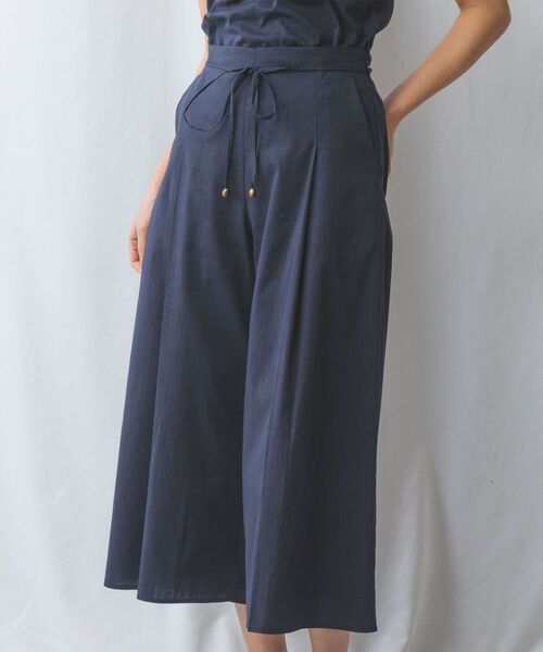 NARACAMICIE / ナラカミーチェ その他パンツ | 【NARACAMICIE】【セットアップ対応】ポリ麻ワイドパンツ | 詳細11