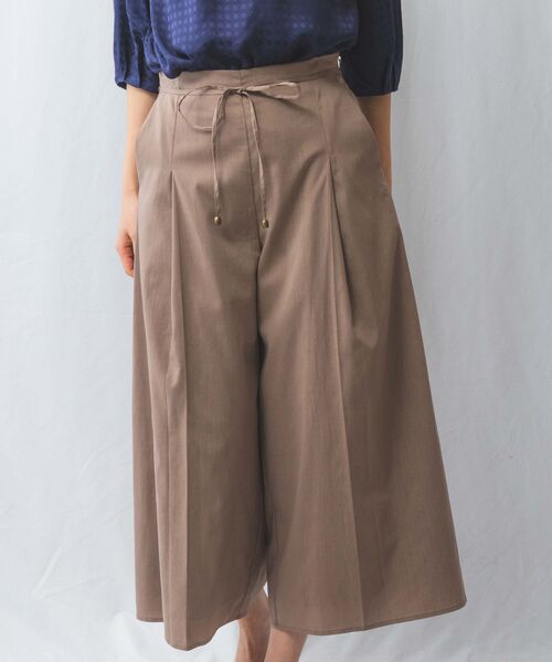 NARACAMICIE / ナラカミーチェ その他パンツ | 【NARACAMICIE】【セットアップ対応】ポリ麻ワイドパンツ | 詳細3
