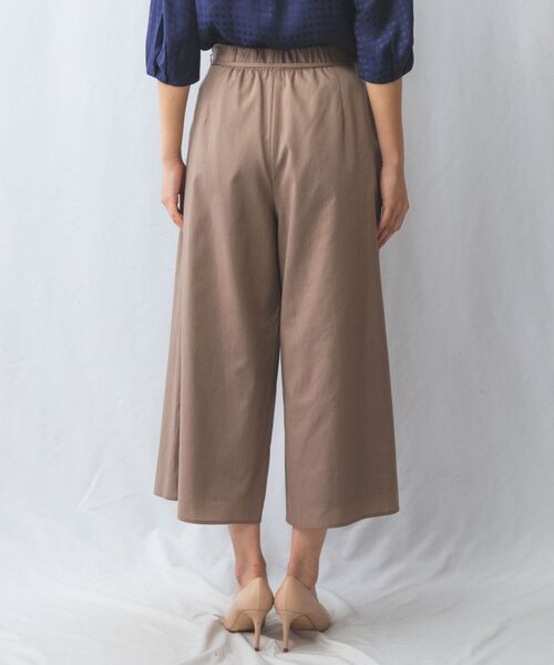 NARACAMICIE / ナラカミーチェ その他パンツ | 【NARACAMICIE】【セットアップ対応】ポリ麻ワイドパンツ | 詳細6