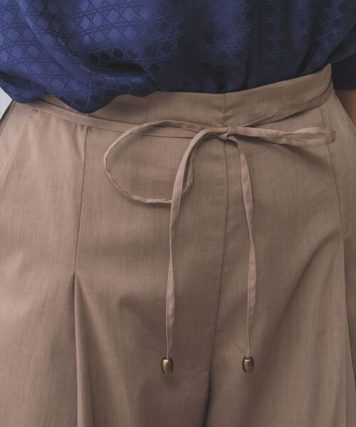NARACAMICIE / ナラカミーチェ その他パンツ | 【NARACAMICIE】【セットアップ対応】ポリ麻ワイドパンツ | 詳細7