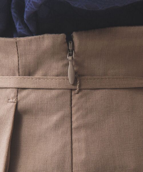 NARACAMICIE / ナラカミーチェ その他パンツ | 【NARACAMICIE】【セットアップ対応】ポリ麻ワイドパンツ | 詳細8