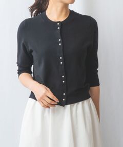 NARACAMICIE / ナラカミーチェ ニット・セーター | 【NARACAMICIE】パール釦カーディガン