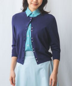 NARACAMICIE / ナラカミーチェ ニット・セーター | 【NARACAMICIE】パール釦カーディガン