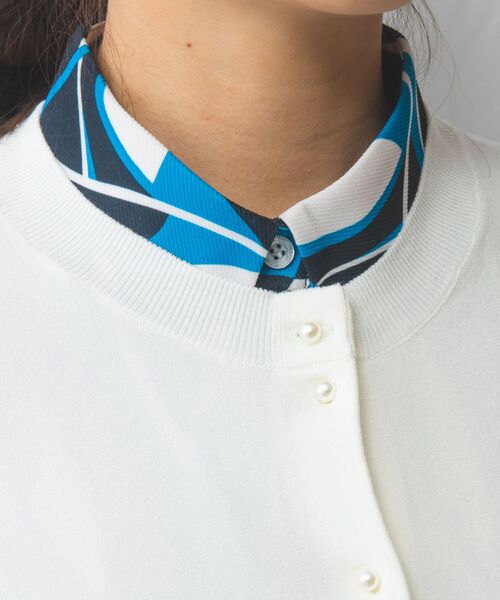 NARACAMICIE / ナラカミーチェ ニット・セーター | 【NARACAMICIE】パール釦カーディガン | 詳細6