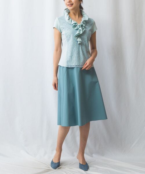 NARACAMICIE / ナラカミーチェ カットソー | 【NARACAMICIE】60スムースレースフリルカットソー | 詳細11