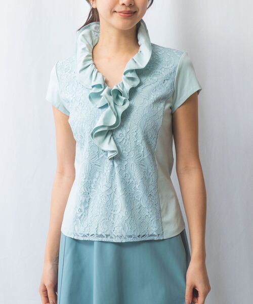 NARACAMICIE / ナラカミーチェ カットソー | 【NARACAMICIE】60スムースレースフリルカットソー | 詳細12