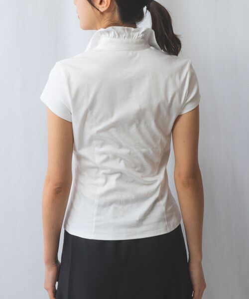 NARACAMICIE / ナラカミーチェ カットソー | 【NARACAMICIE】60スムースレースフリルカットソー | 詳細4