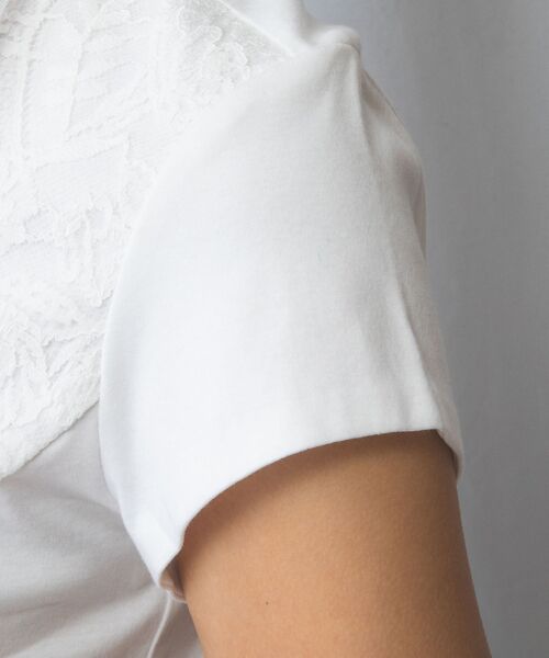 NARACAMICIE / ナラカミーチェ カットソー | 【NARACAMICIE】60スムースレースフリルカットソー | 詳細8
