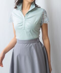 NARACAMICIE / ナラカミーチェ カットソー | 【NARACAMICIE】60スムースレーススタンドカットソー