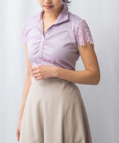 【NARACAMICIE】60スムースレーススタンドカットソー NARACAMICIE｜60スムースレーススタンドカットソー | Rakuten