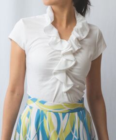 NARACAMICIE / ナラカミーチェ カットソー | 【NARACAMICIE】60スムースフリルカットソー