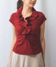 NARACAMICIE / ナラカミーチェ カットソー | 【NARACAMICIE】60スムースフリルカットソー